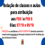 Imagem notícia Relação de Classes e Aulas para Atribuição